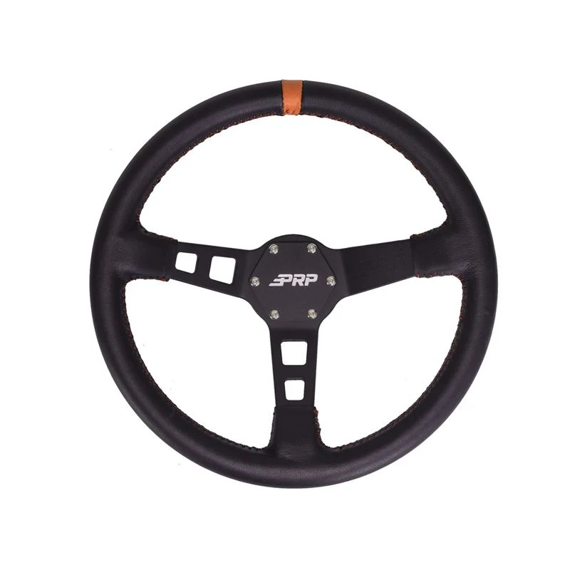 PRP Deep Dish Steering Wheel [6 Point Bolt Pattern] Leather or Suede - Image 5