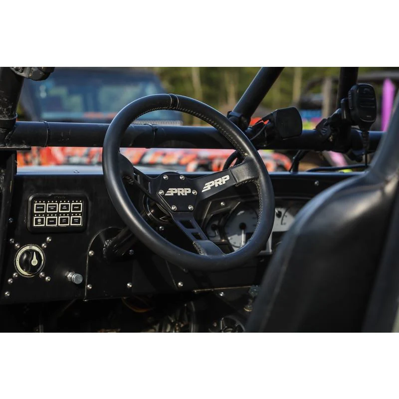 PRP Deep Dish Steering Wheel [6 Point Bolt Pattern] Leather or Suede - Image 6