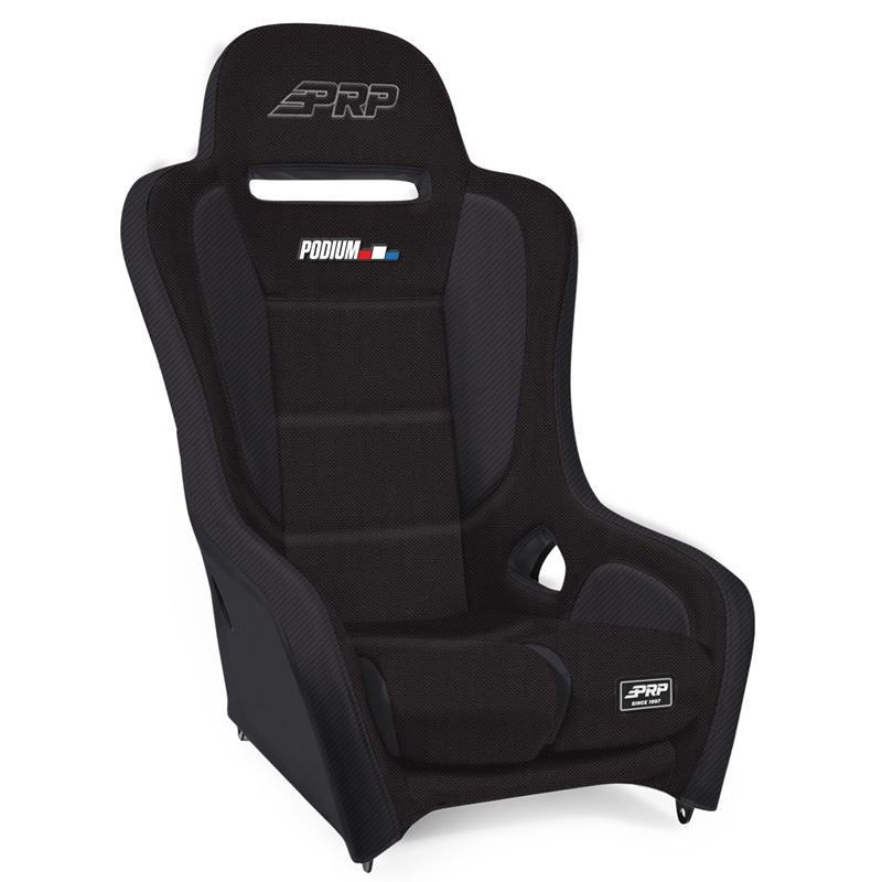 PRP Podium Elite Suspension Bucket Racing Seat [Fixed Back] Vinyl / Black / Gray - Image 2