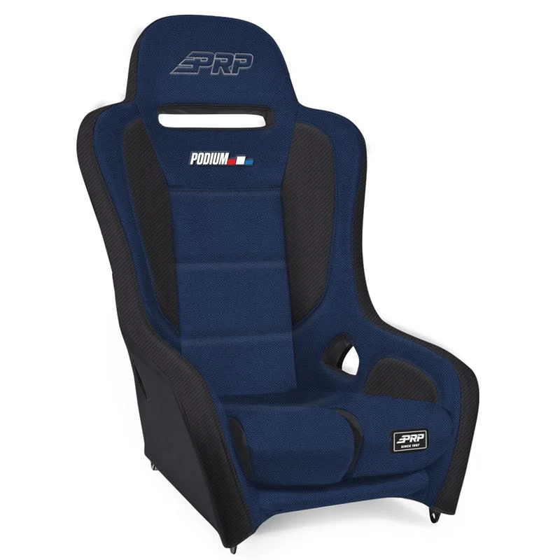 PRP Podium Elite Suspension Bucket Racing Seat [Fixed Back] Vinyl / Black / Gray - Image 5