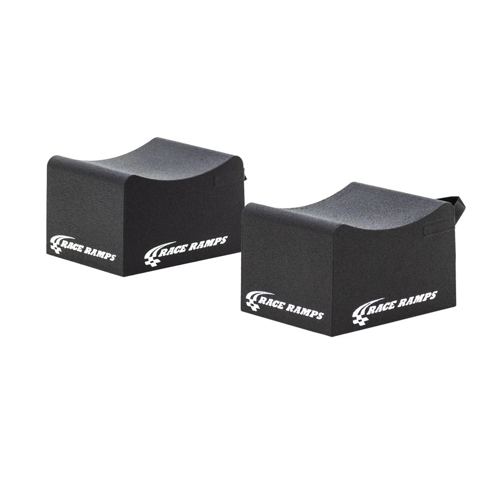 Race Ramps 8" Tall Supercar Wheel Cribs (1,500 lbs. / Crib Capacity) One-Piece or Two-Piece