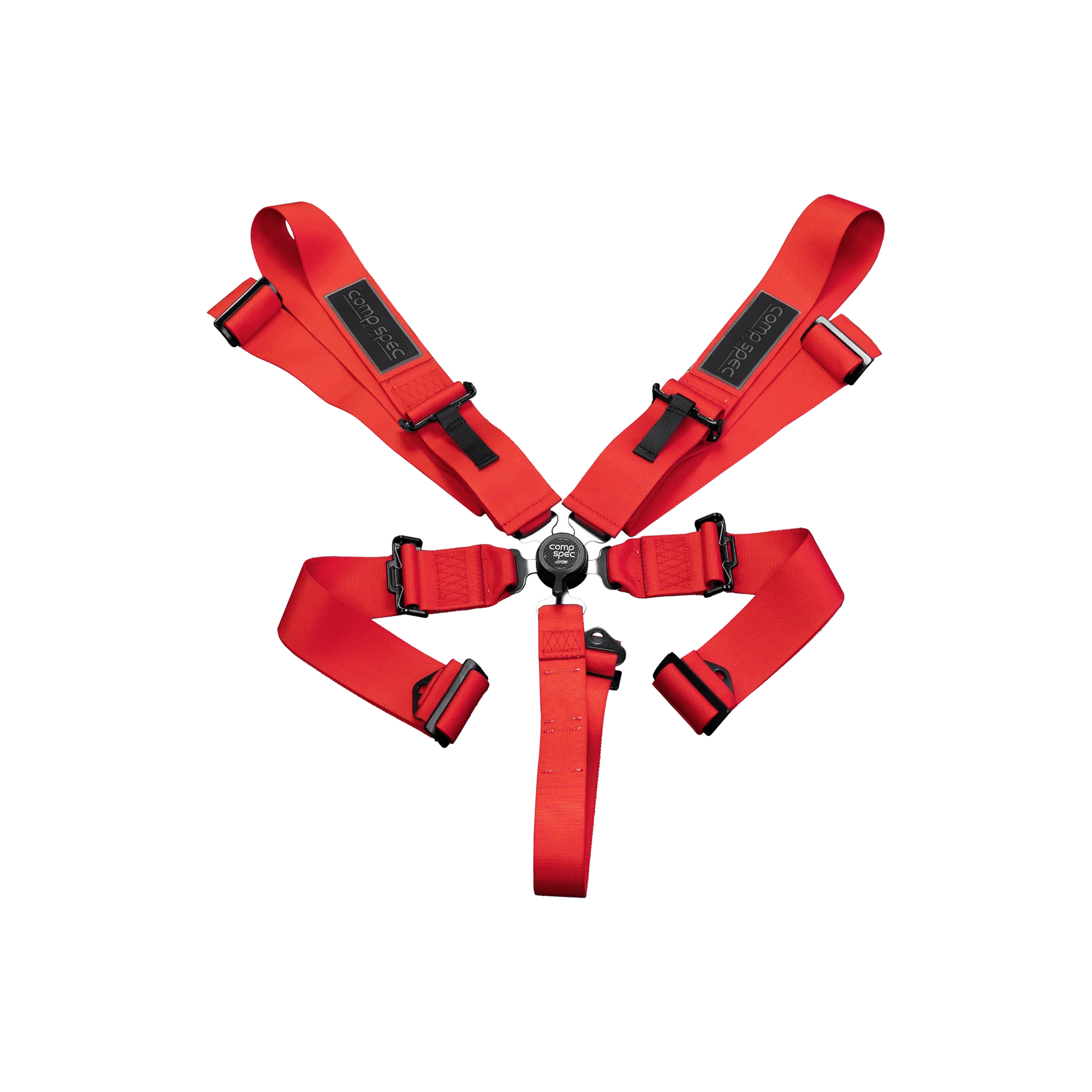 DND Racing Harness (Comp Spec -SFI Approved) 5 Point - Black / Purple / Red / Gray - Image 2