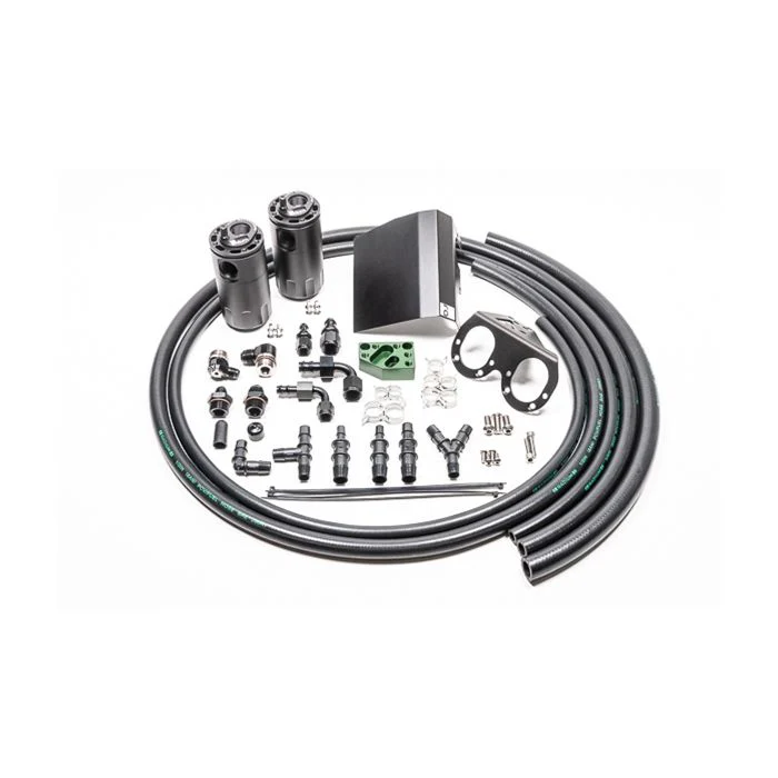 Radium Engineering Dual Catch Can Kit Subaru EJ Turbo (2002-2021) Fluid Lock - 20-0608-FL