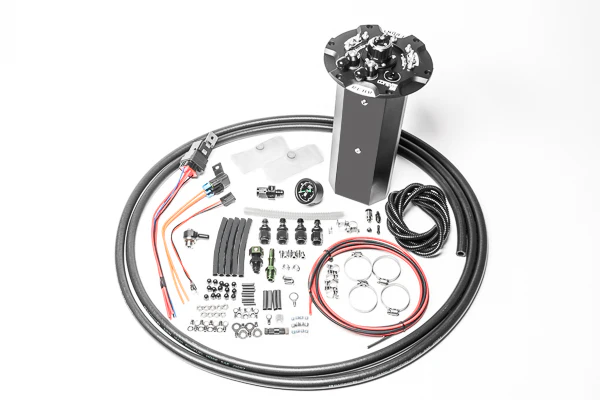 Radium Engineering Fuel Hanger Surge Tank for Nissan 370Z (Walbro F90000267 / 274 / 285/ GSS342 or AEM 50-1200) E5LM