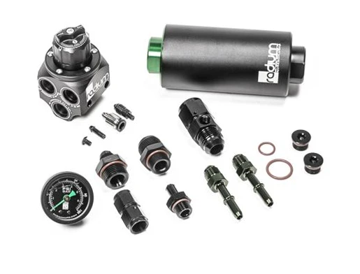Radium Engineering Fuel Pressure Regulator & Fuel Filter BMW E46 (2001-2006) Microglass or Stainless Filter