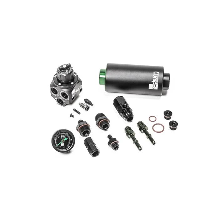 Radium Engineering Fuel Pressure Regulator & Fuel Filter BMW E46 (2001-2006) Microglass or Stainless Filter - Image 2