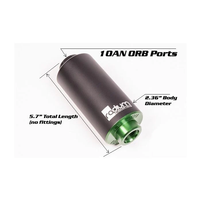 Radium Engineering Fuel Filter (Microglass or Stainless High Flow) 6 / 10 / 100 Micron - Image 2