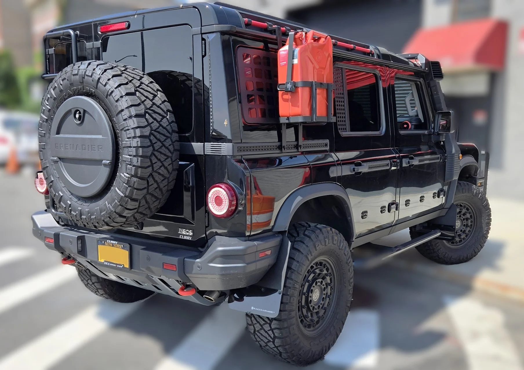 Rally Armor Mud Flaps Ineos Grenadier & Quartermaster (2023-2025) Metallic Black or Grey - Image 3