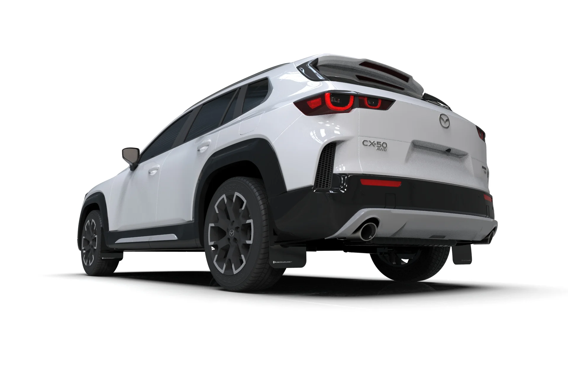 Rally Armor Mud Flaps Mazda CX-50 (2023 2024 2025) Black / Grey / Red / White - Image 6