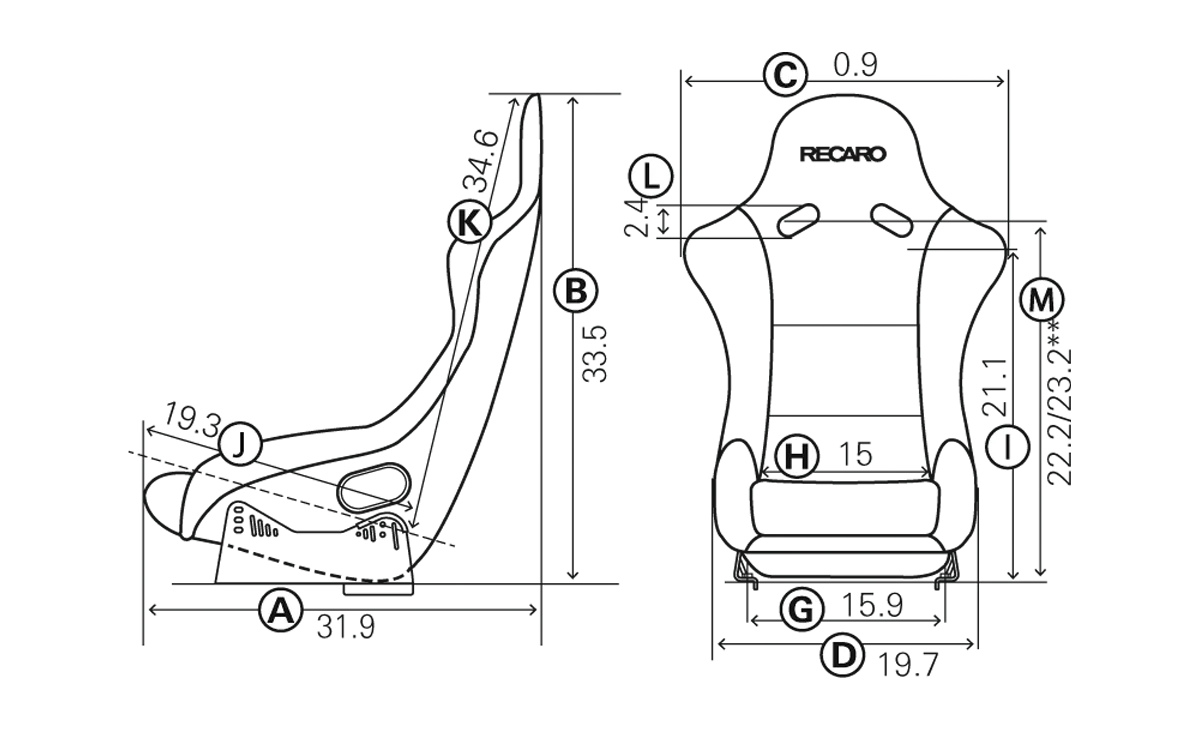 Recaro Pole Position N.G Racing Seats (Red / Black / Leather / Velour / Suede) FIA Approved - Image 5