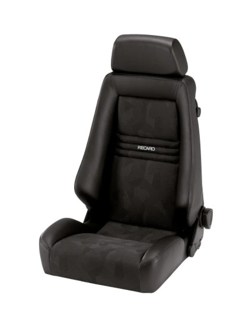 Recaro Specialist S Bucket Seats (Black Gray Beige / Leather / Nardo / Artista) White Logo - Image 3