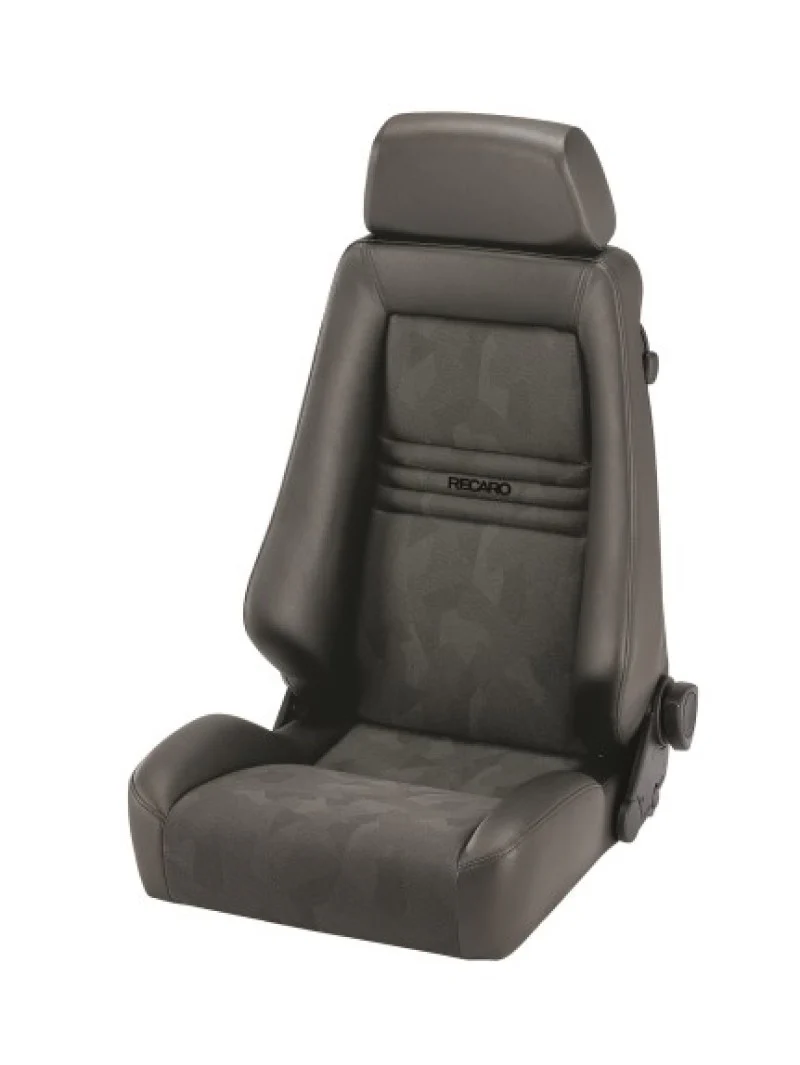 Recaro Specialist S Bucket Seats (Black Gray Beige / Leather / Nardo / Artista) White Logo - Image 5