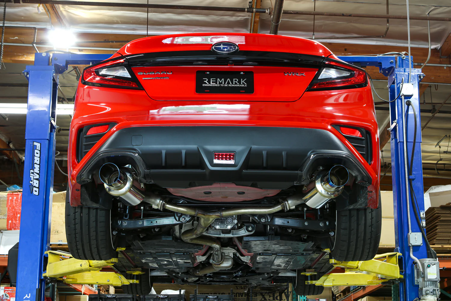 Remark Axleback Exhaust Subaru WRX VB (22-25) R1 Dual Canister w/ 4" Slant Polished or Burnt Tips - Image 6