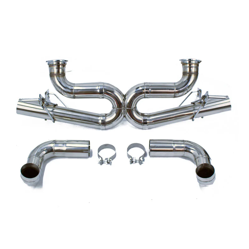 Rev9 Exhaust for Audi R8 Type 42 4.2L V8 (08-15) 5.2L V10 (09-15) Standard or Track Catback with Stainless Steel or Titanium Finish