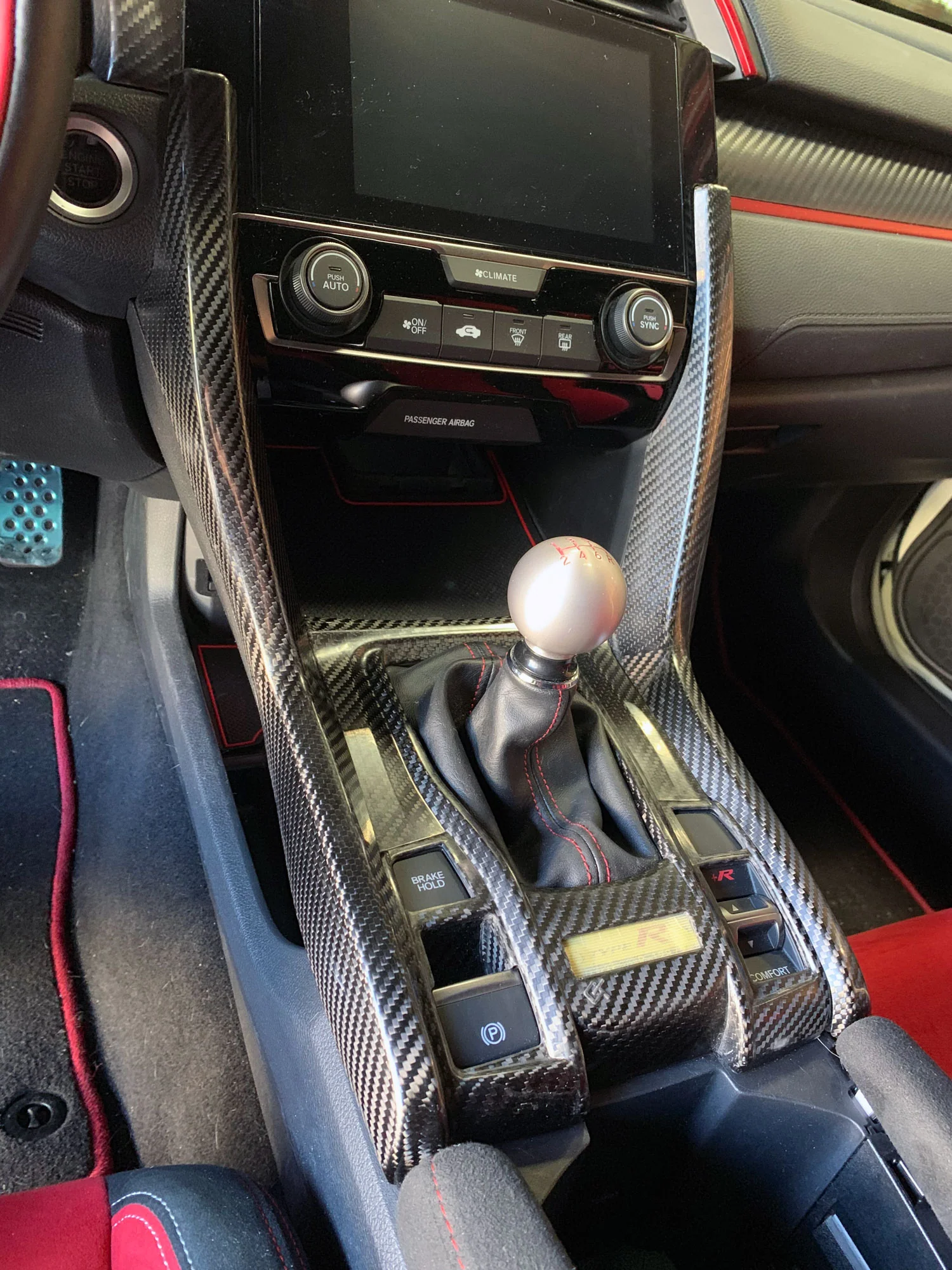 REVEL GT Dry Carbon Fiber Honda Civic (2016-2018) Center Console Side Panel - Left & Right - Image 2