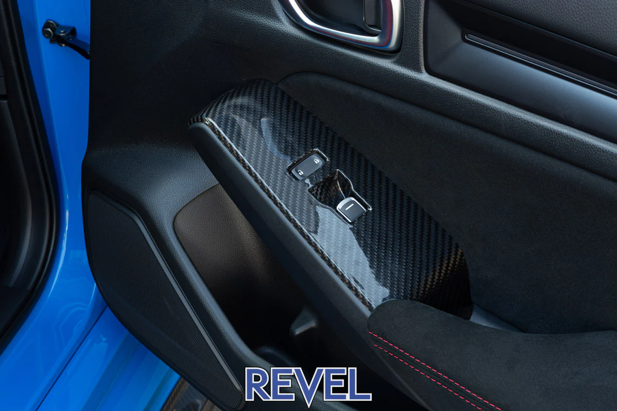 REVEL GT Dry Carbon Fiber Honda Civic Hatchback / Type R FL5 (2023-2025) Window Switch Panel Set - Image 3