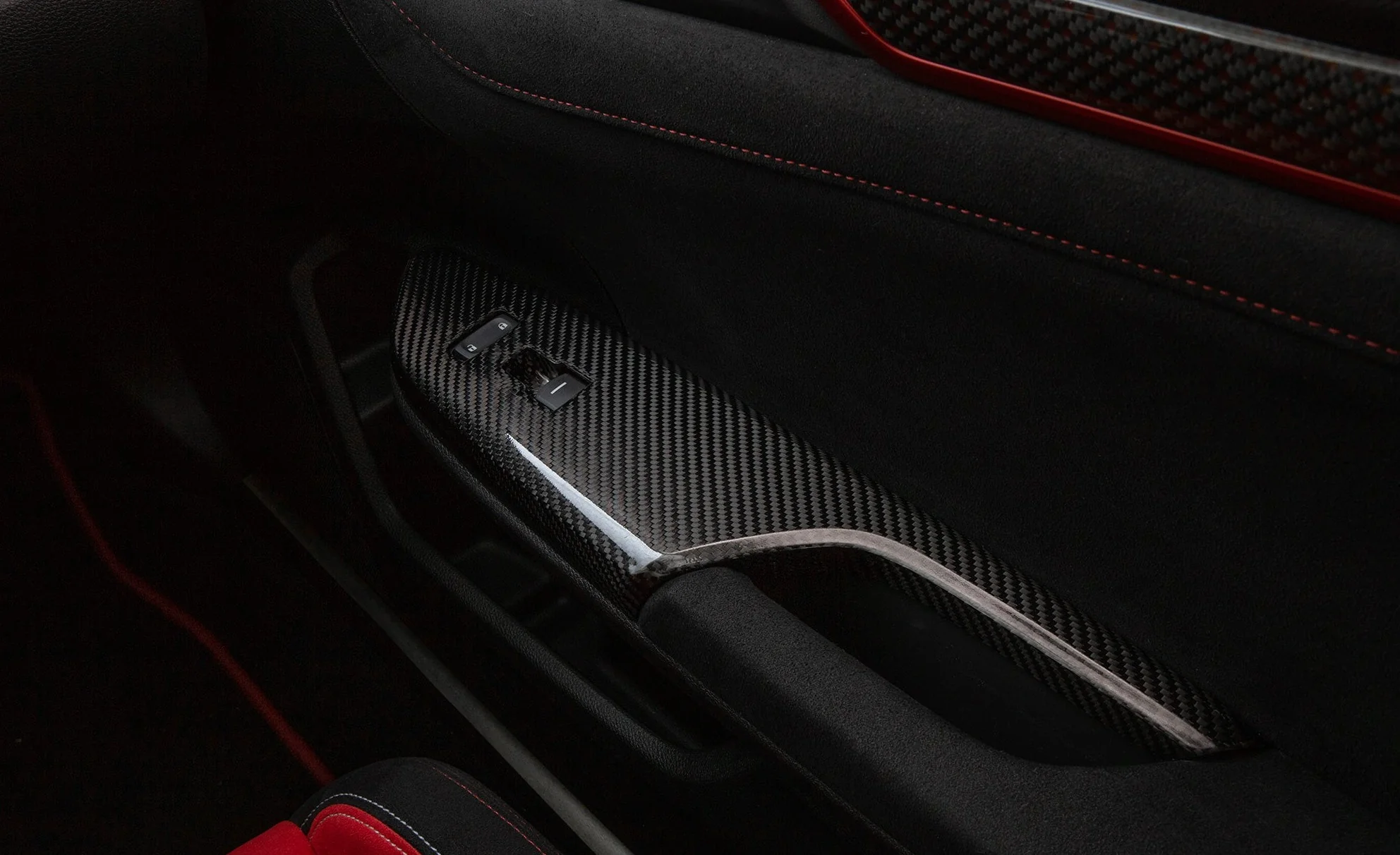 REVEL GT Dry Carbon Fiber Honda Civic Non-Coupe (2016-2018) Window Switch Panel Set - Image 2