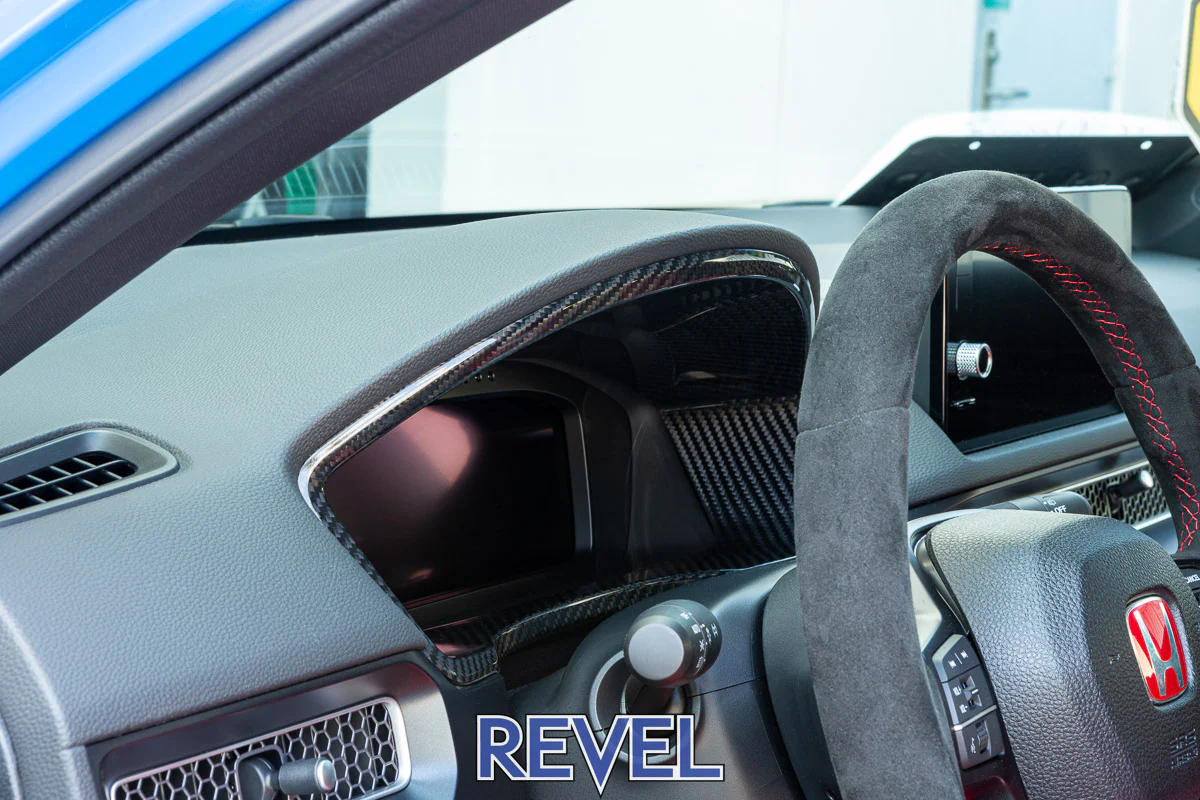 REVEL GT Dry Carbon Fiber Honda Civic Type-R (2023) Dash Cluster Cover - Image 2
