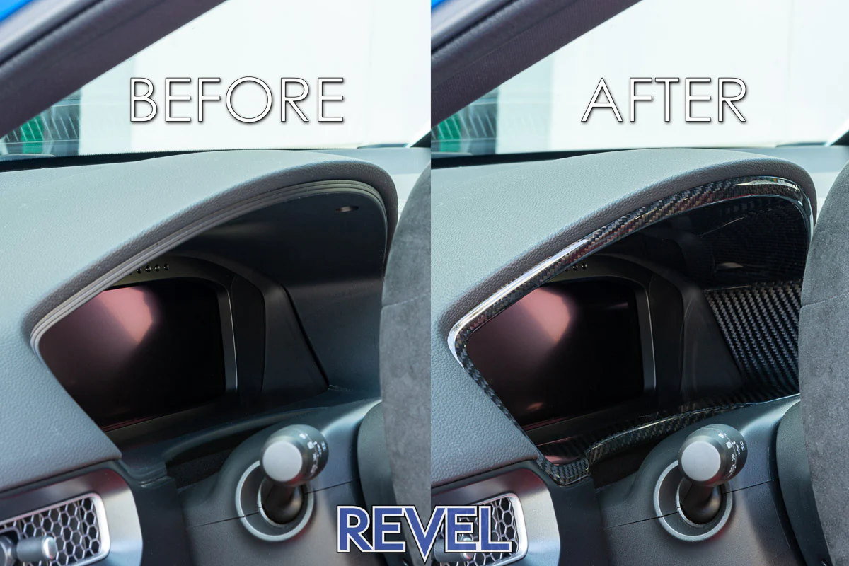 REVEL GT Dry Carbon Fiber Honda Civic Type-R (2023) Dash Cluster Cover - Image 4
