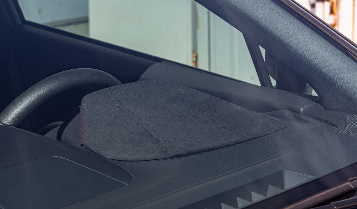 REVEL GT Dry Carbon Fiber Subaru WRX (2022) Center Dash Cover w/ Alcantara Cover - Image 2