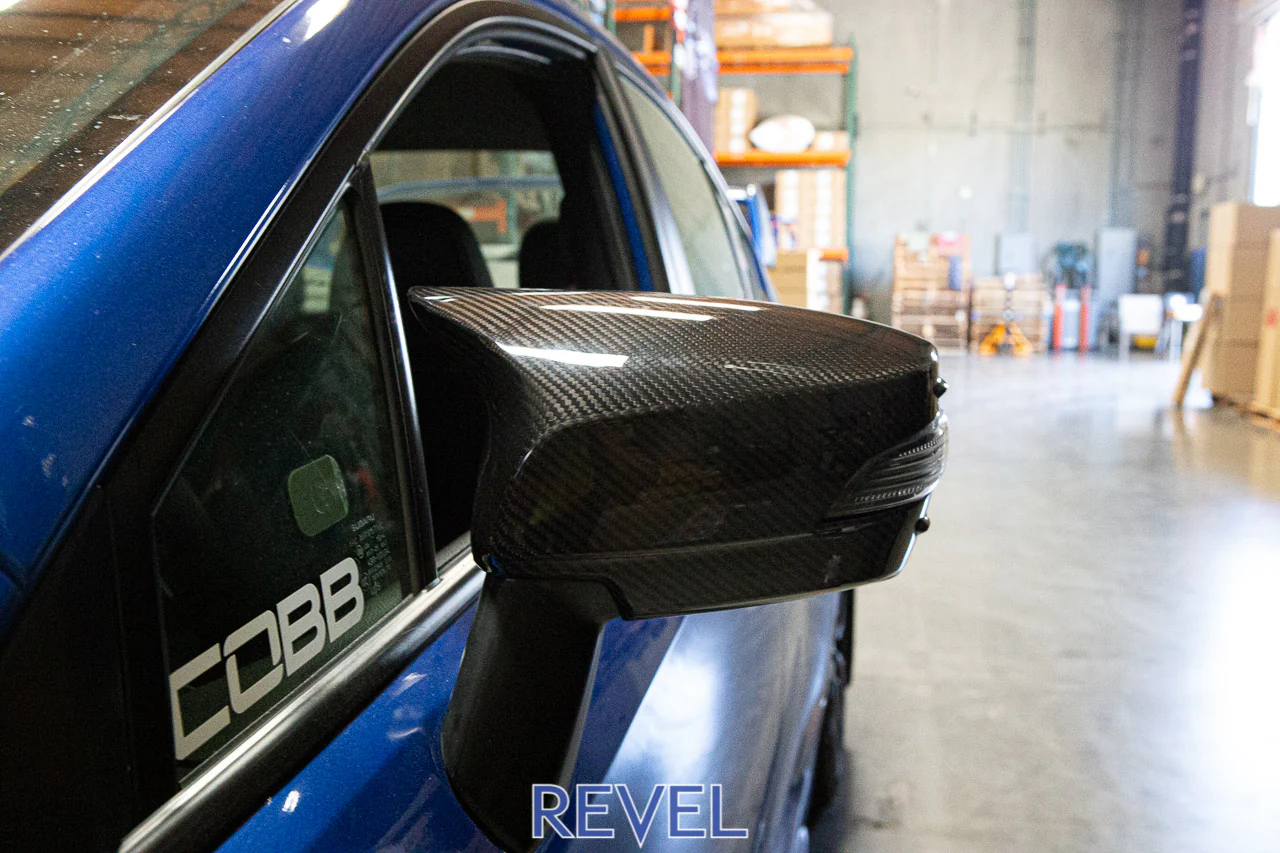 REVEL GT Dry Carbon Fiber Subaru WRX / WRX STI (2015-2018) Mirror Covers - New style - Image 2