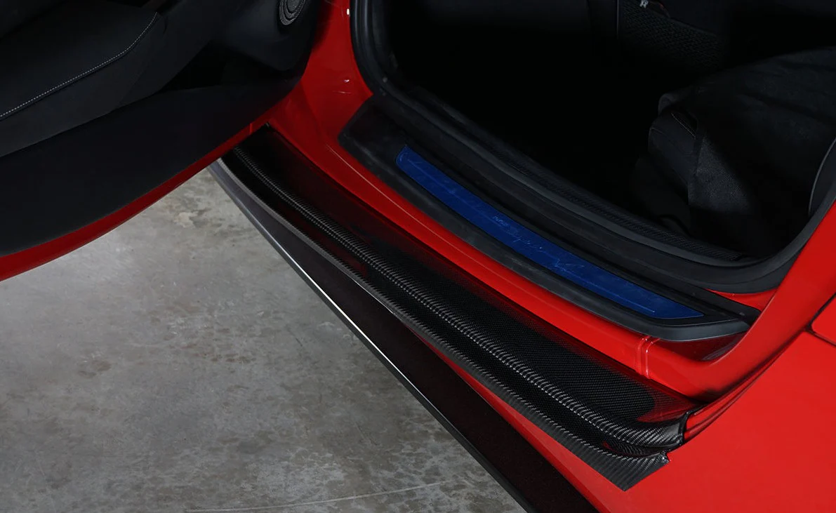 REVEL GT Dry Carbon Fiber Toyota GR Supra (2020) Door Sill Plates Outer Set - Image 2