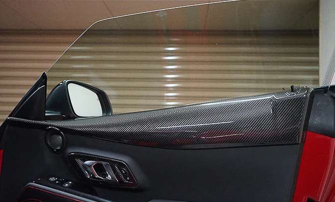 REVEL GT Dry Carbon Fiber Toyota GR Supra (2020) Door Trim Cover Set - Image 2