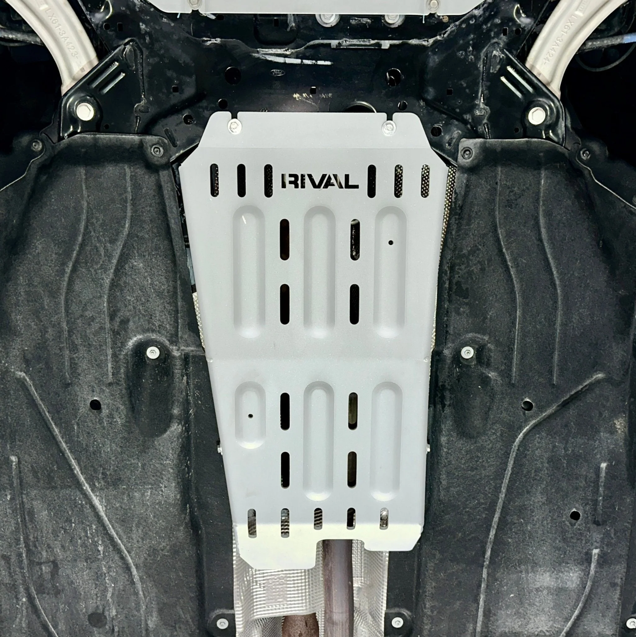 Rival 4x4 Skid Plate Ford Maverick Ecoboost & Hybrid (2022-2025) Catalytic Converter Aluminum Bolt-On - Image 2