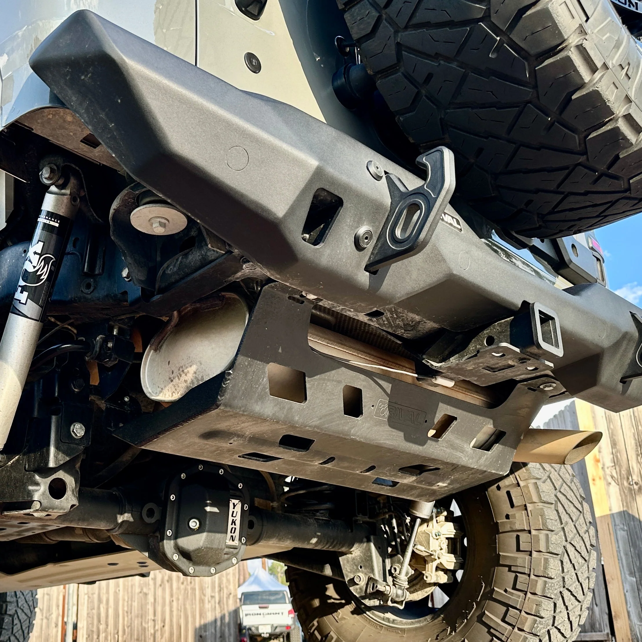 Rival 4x4 Muffler Skid Plate Jeep Wrangler JL (2018-2026) Bolt On Easy Installation - 2333.2753.1.6 - Image 2