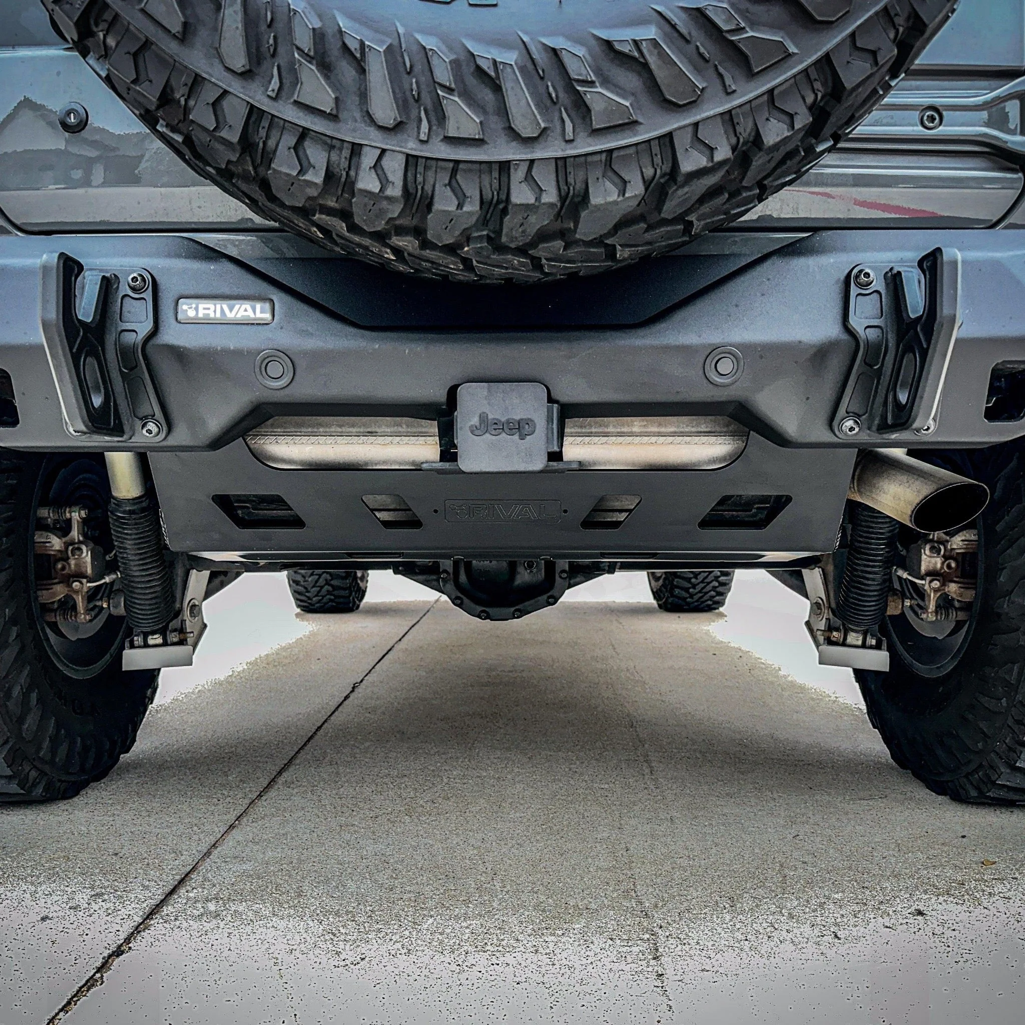Rival 4x4 Muffler Skid Plate Jeep Wrangler JL (2018-2026) Bolt On Easy Installation - 2333.2753.1.6 - Image 3