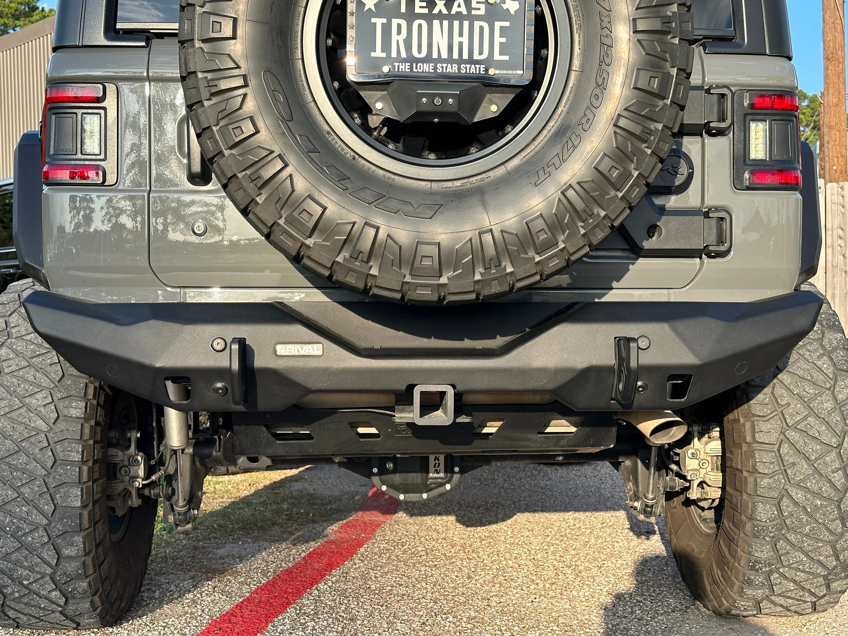 Rival 4x4 Stubby Rear Bumper Jeep Wrangler JL (2018-2026) Aluminum - 2D.2709.2-NL - Image 3