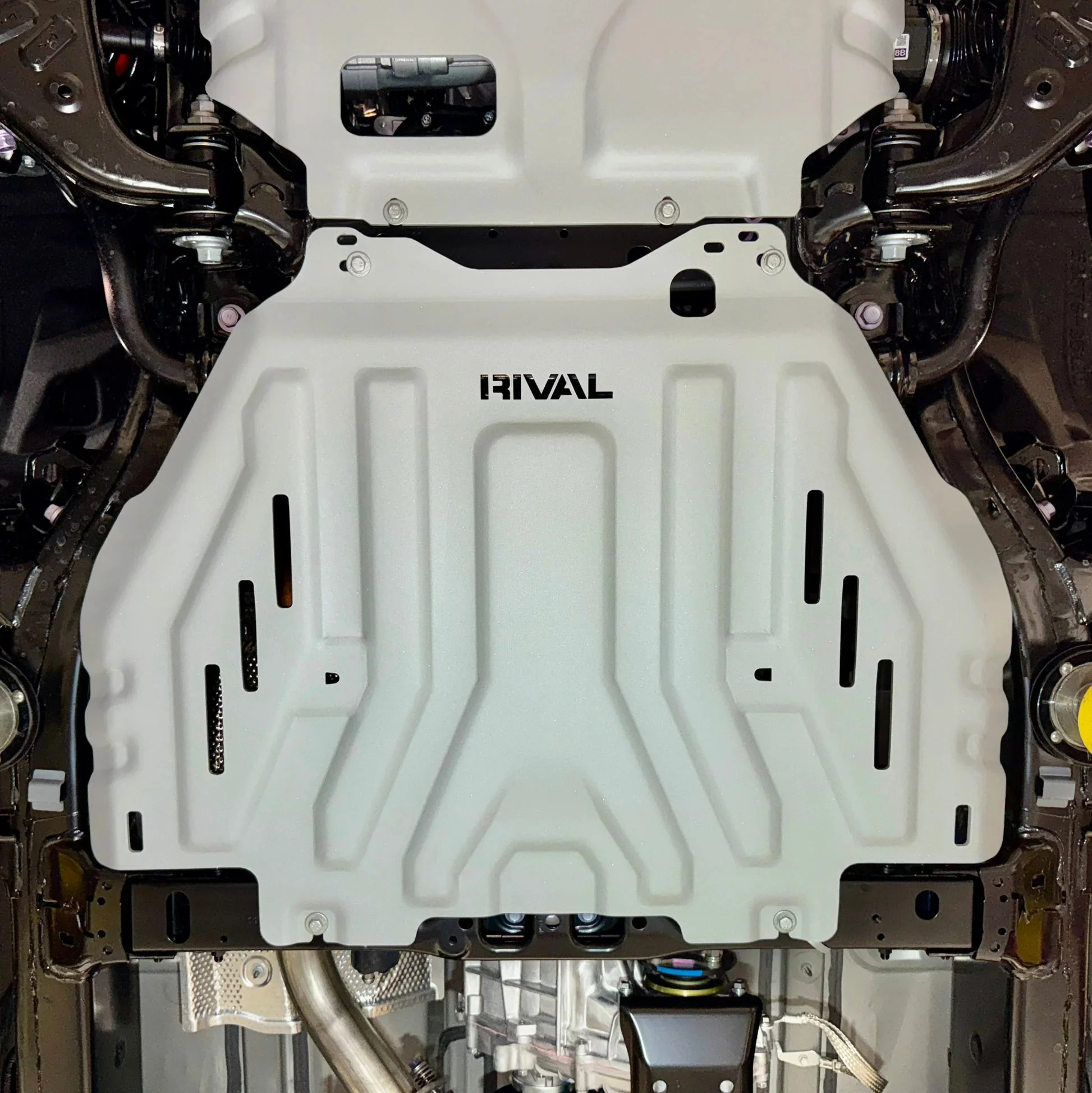Rival 4x4 Skid Plate Toyota Tacoma 4th Gen Gas & Hybrid (2024-2026) Transmission & Catalytic Converter Aluminum Bolt-On - Image 10
