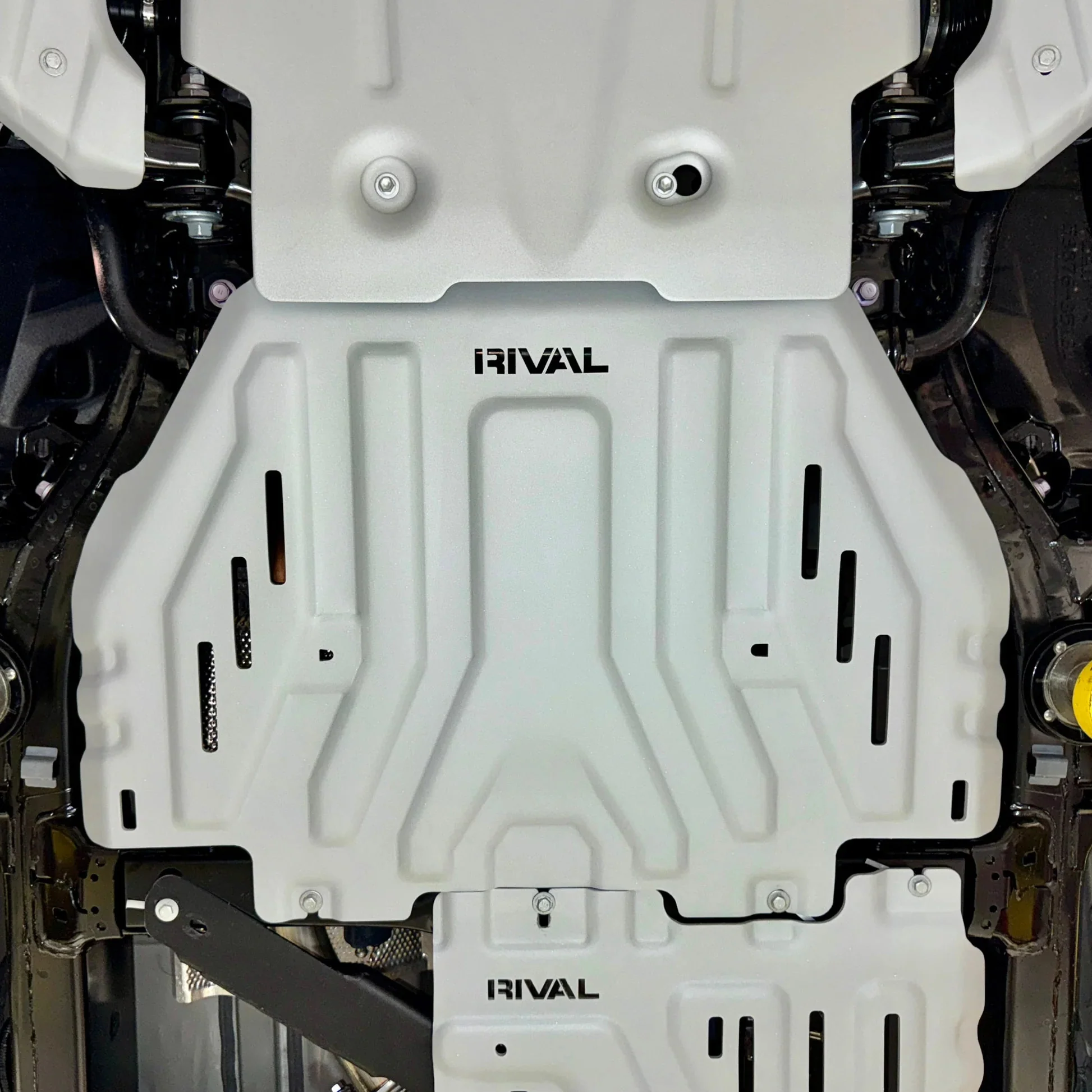 Rival 4x4 Skid Plate Toyota Tacoma 4th Gen Gas & Hybrid (2024-2026) Transmission & Catalytic Converter Aluminum Bolt-On - Image 11