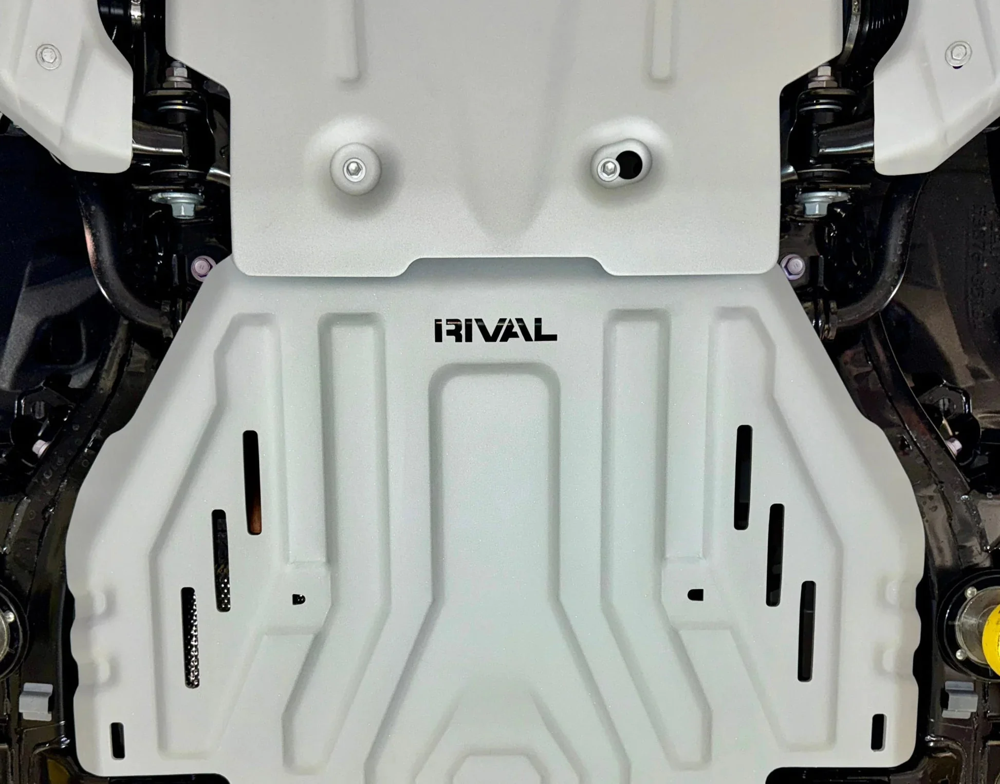Rival 4x4 Skid Plate Toyota Tundra V6 & Hybrid (2021-2026) Transmission & Catalytic Converter Aluminum Bolt-On - Image 11