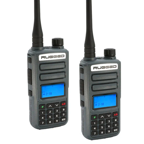 Rugged Radio Handheld Two Way Radio GMRS/FRS Emergency Walkie Talkie - Single / 2 Pack / 6 Pack - Image 11