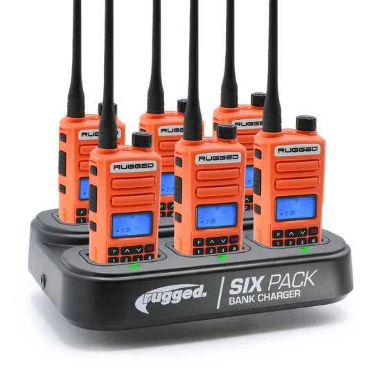 Rugged Radio Handheld Two Way Radio GMRS/FRS Emergency Walkie Talkie - Single / 2 Pack / 6 Pack - Image 16