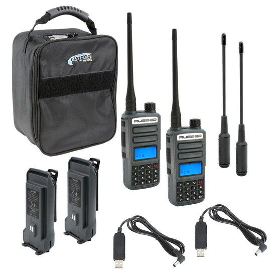 Rugged Radio Handheld Two Way Radio GMRS/FRS Emergency Walkie Talkie - Single / 2 Pack / 6 Pack - Image 17