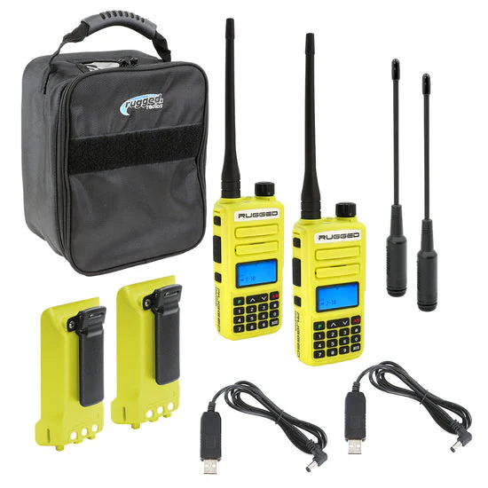 Rugged Radio Handheld Two Way Radio GMRS/FRS Emergency Walkie Talkie - Single / 2 Pack / 6 Pack - Image 18