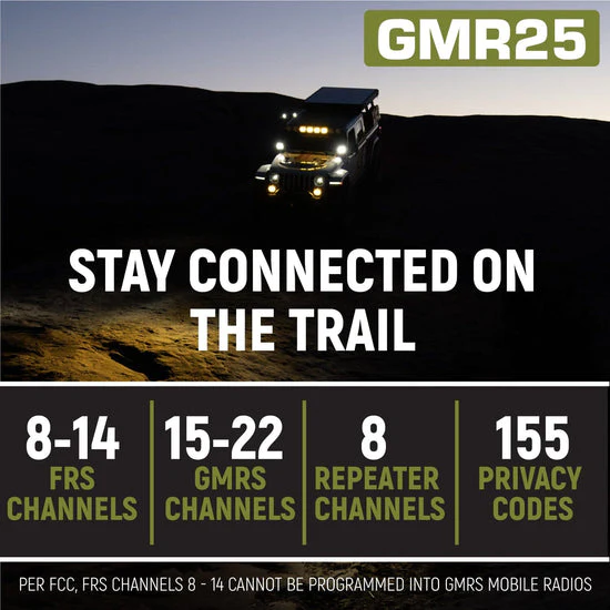 Rugged Radio Mobile Radio (GMRS) - Trail Ready w/ 10 Mile Radius - Image 8