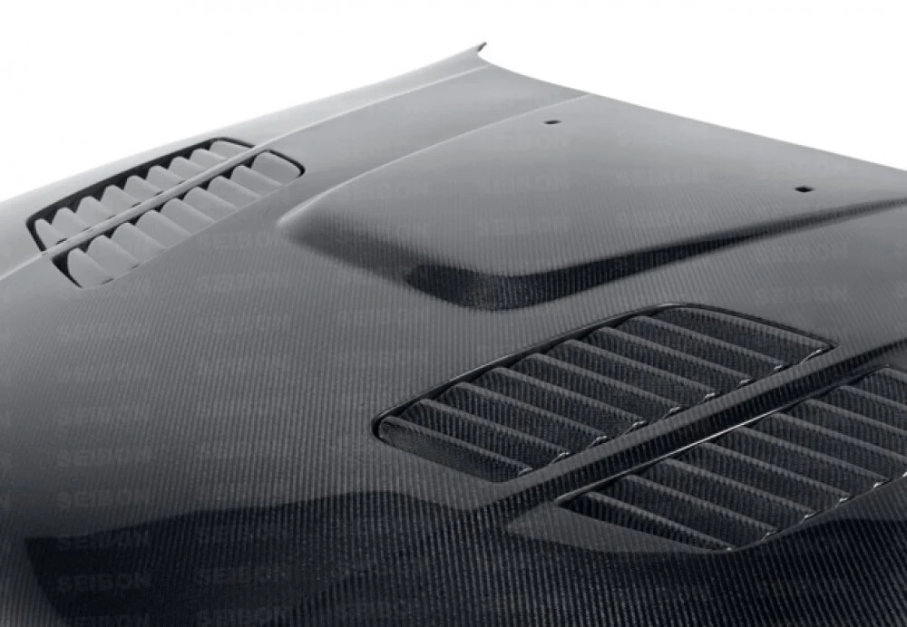 SEIBON Carbon Fiber Hood BMW 525i 528i 530i 540i E39 (97-03) OEM or GTR Vented Style - Image 10