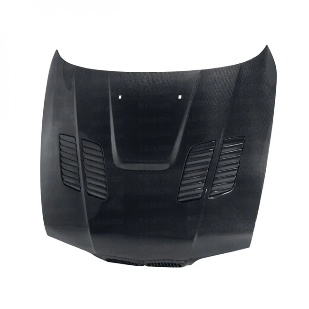 SEIBON Carbon Fiber Hood BMW 525i 528i 530i 540i E39 (97-03) OEM or GTR Vented Style - Image 3