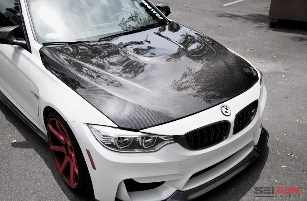 SEIBON Carbon Fiber Hood BMW M3 F80 (15-18) M4 F82 (15-20) OEM Style - Image 6