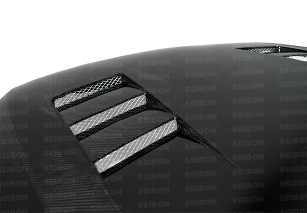 SEIBON Carbon Fiber Hood Scion tC (2005-2010) TS Vented Style - Image 5