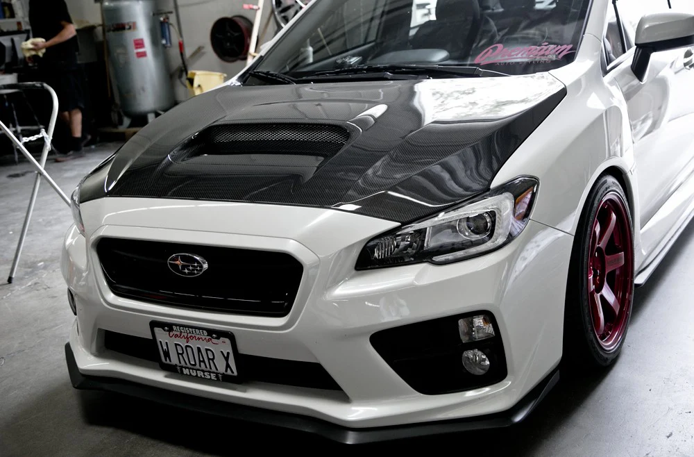 SEIBON Carbon Fiber Hood Subaru WRX / WRX STi Sedan (15-21) CS/ CW Vented / OE Style - Image 17