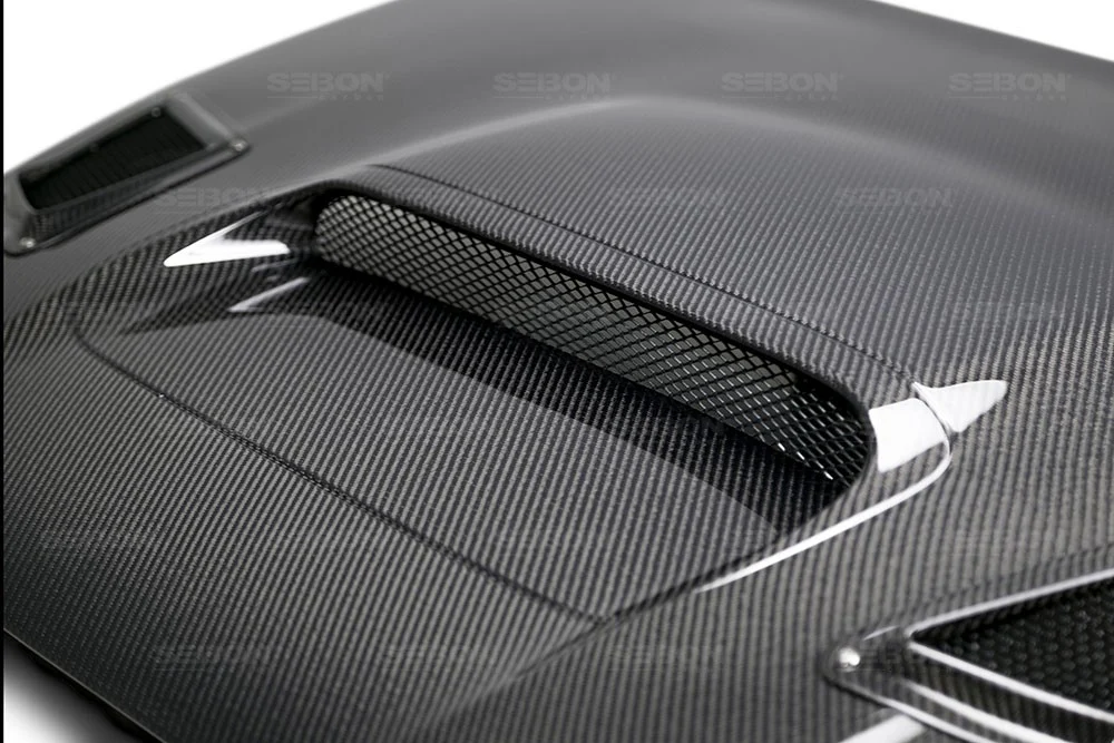 SEIBON Carbon Fiber Hood Subaru WRX / WRX STi Sedan (15-21) CS/ CW Vented / OE Style - Image 4