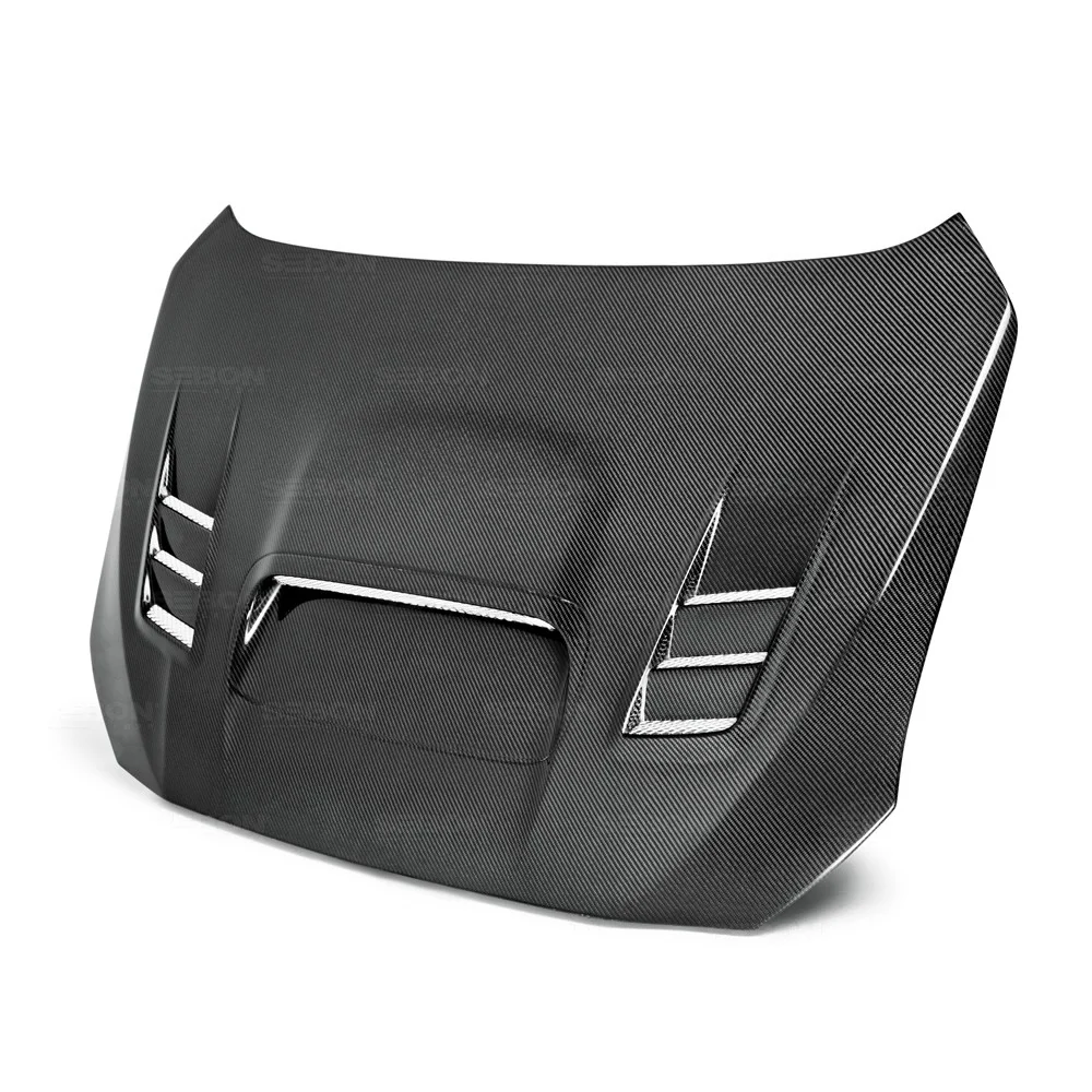 SEIBON Carbon Fiber Hood Subaru WRX / WRX STi Sedan (15-21) CS/ CW Vented / OE Style - Image 8
