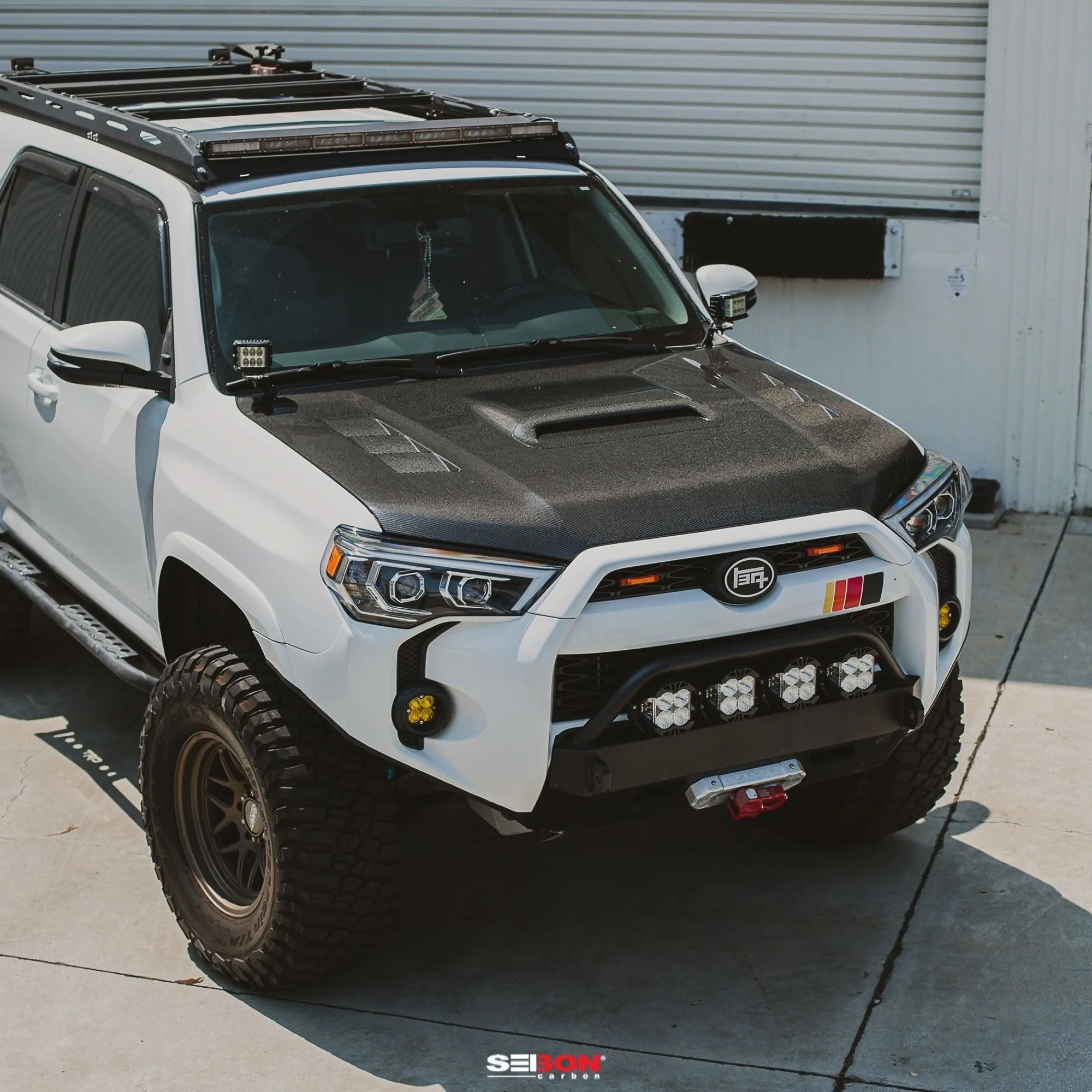 SEIBON Carbon Fiber Hood Toyota 4Runner (2010-2024) TR or TS style - Image 13