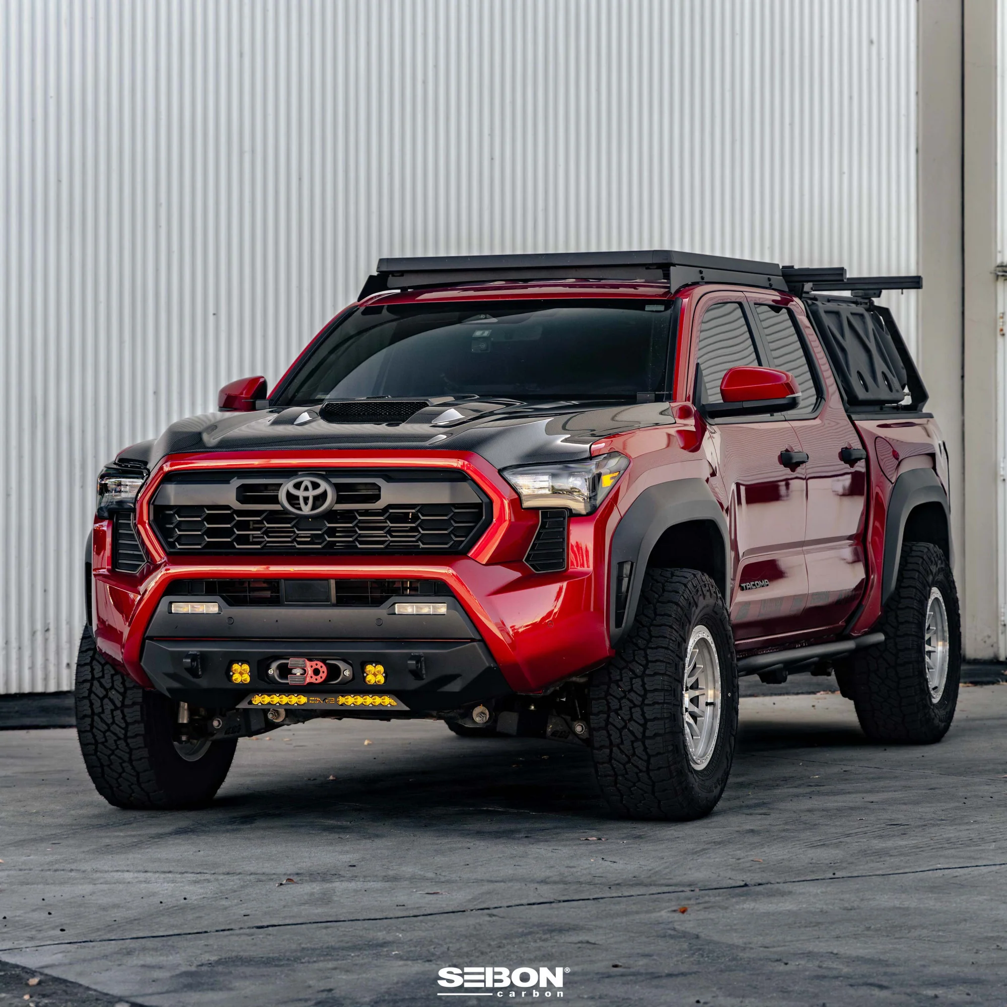 SEIBON Carbon Fiber Hood Toyota Tacoma (24-25) Toyota 4Runner (2025) TR Style or TS style - Image 7