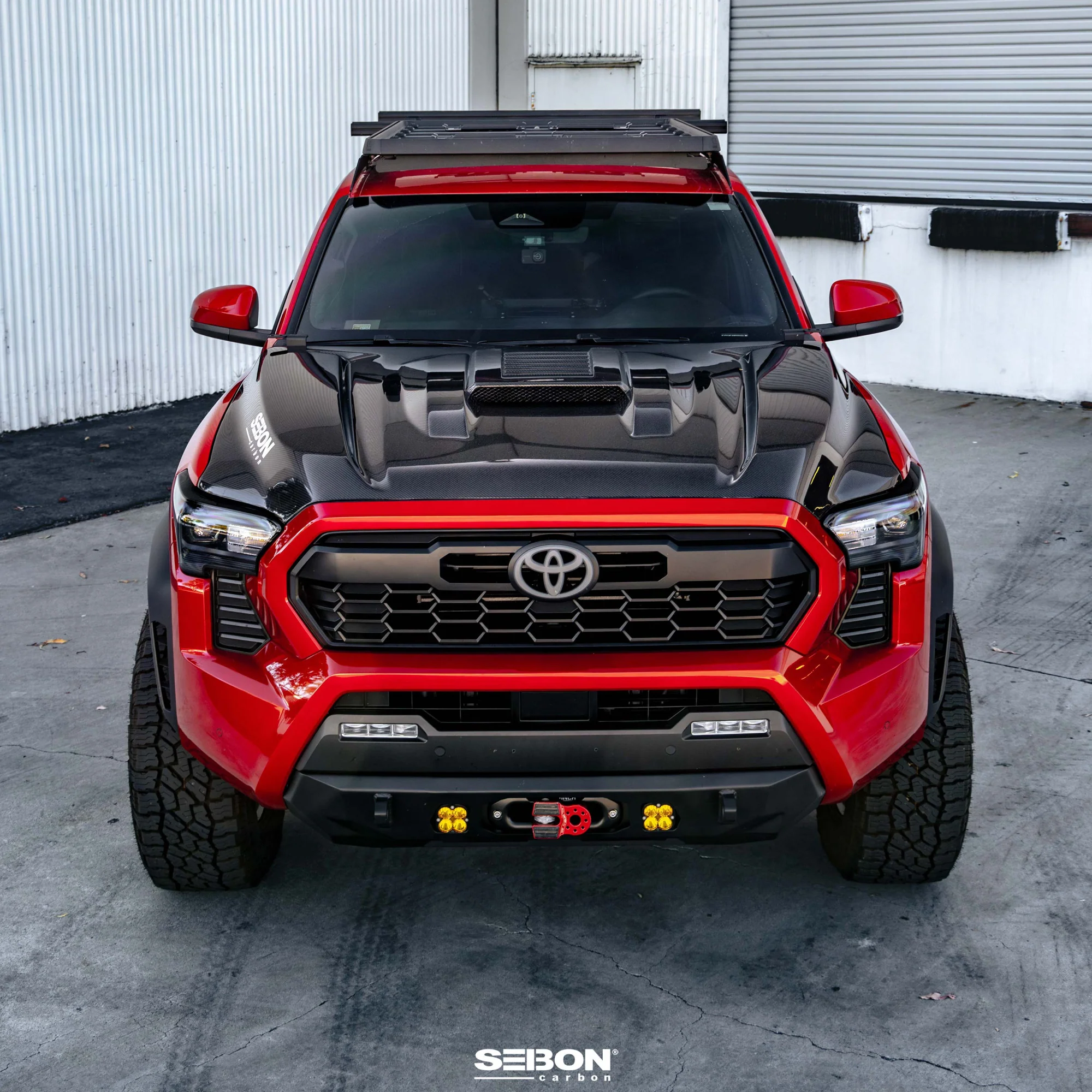 SEIBON Carbon Fiber Hood Toyota Tacoma (24-25) Toyota 4Runner (2025) TR Style or TS style - Image 8