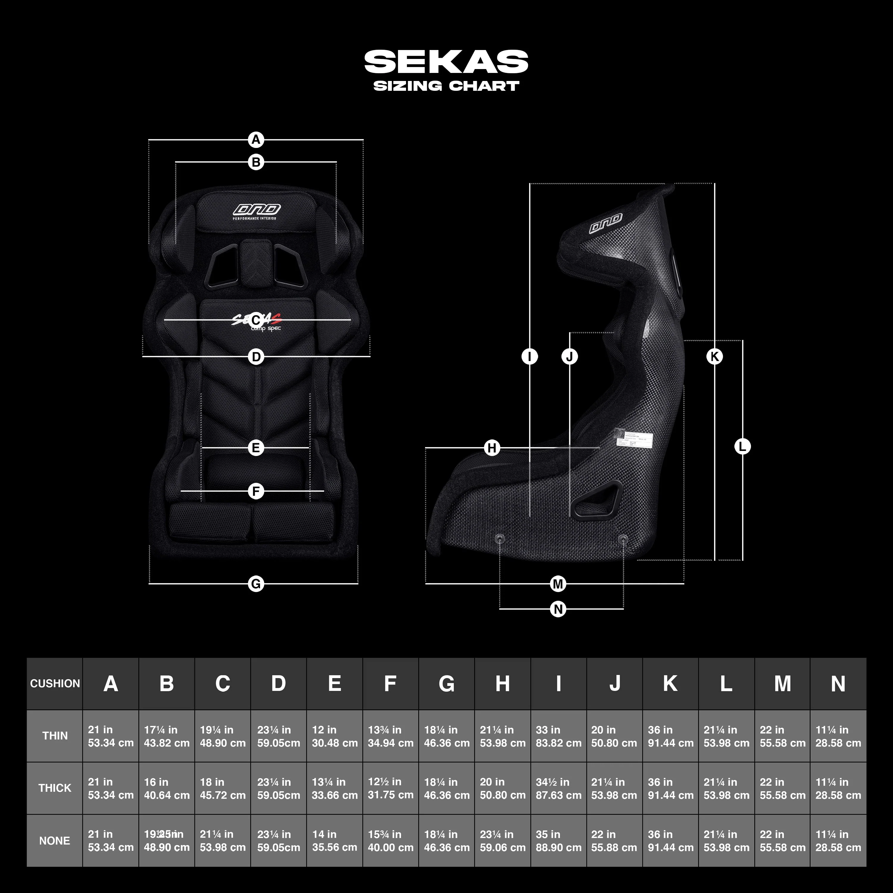 DND Sekas Comp Spec Fixed Back Racing Seat (FIA Certified) - Carbon Fiber - Image 7